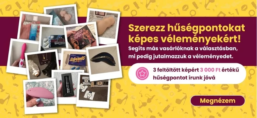 Hűségpont gyűjtési lehetőség a véleményedért cserébe a Szexshop.hu szex shopban