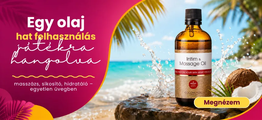Coconut oil masszázsolaj - Szexshop.hu online szexshop