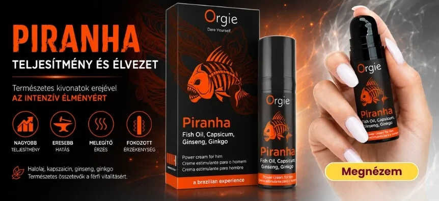 Orgie Piranha stimuláló krém férfiaknak – Intenzív élmény | Szexshop.hu sex shop
