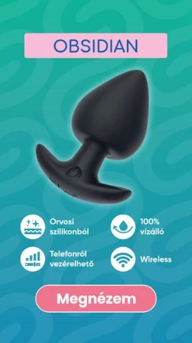 Desirel Obsidian rezgő anal plug - nézd meg a terméket! - szexshop.hu sex shop