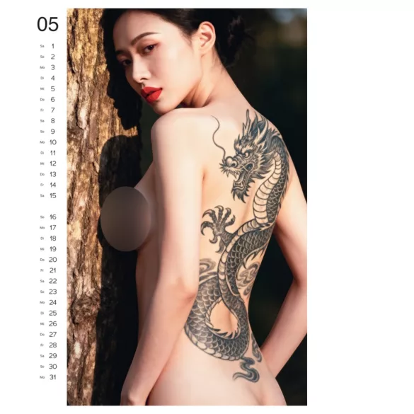 Tattoo Girls 2027 - erotikus falinaptár (10 db)