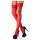 Cottelli - csipkés harisnya (piros)
