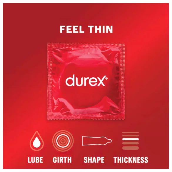 Durex Feel Thin - élethű érzés óvszer (3 db)