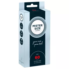 Mister Size vékony óvszer - 60 mm (10 db)