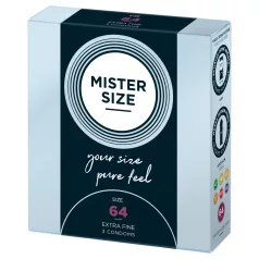 Mister Size vékony óvszer - 64 mm (3 db)