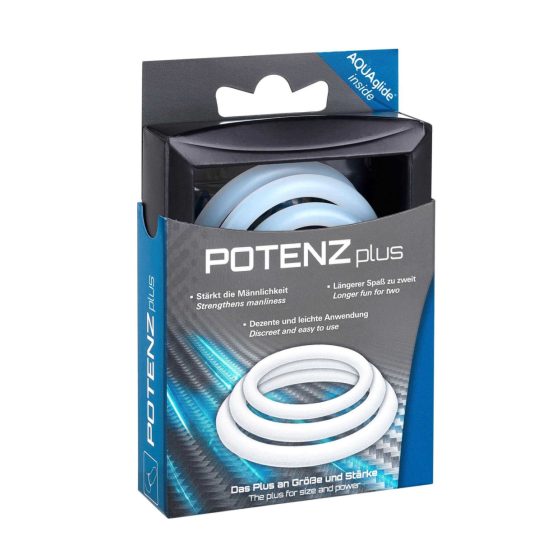 POTENZplus péniszgyűrű - szett (3db)