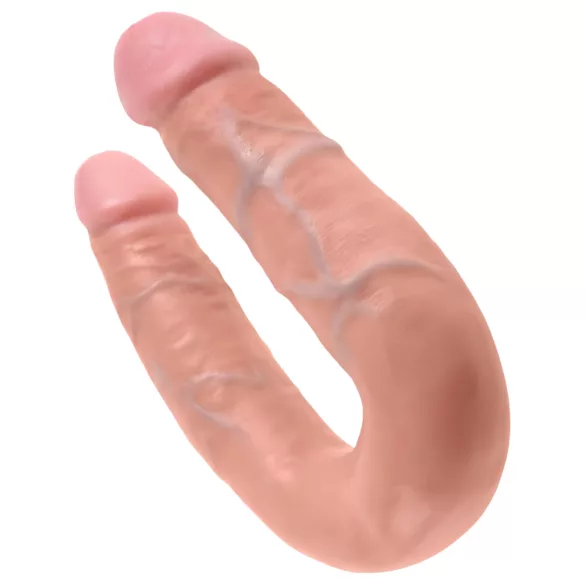 King Cock dupla dildó (közepes, testszínű)