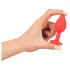 You2Toys - Colorful JOY - szilikon anál plug - kicsi (piros)