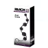 Black Velvets - 7 gyöngyös anal beads kihúzó gyűrűvel (fekete)