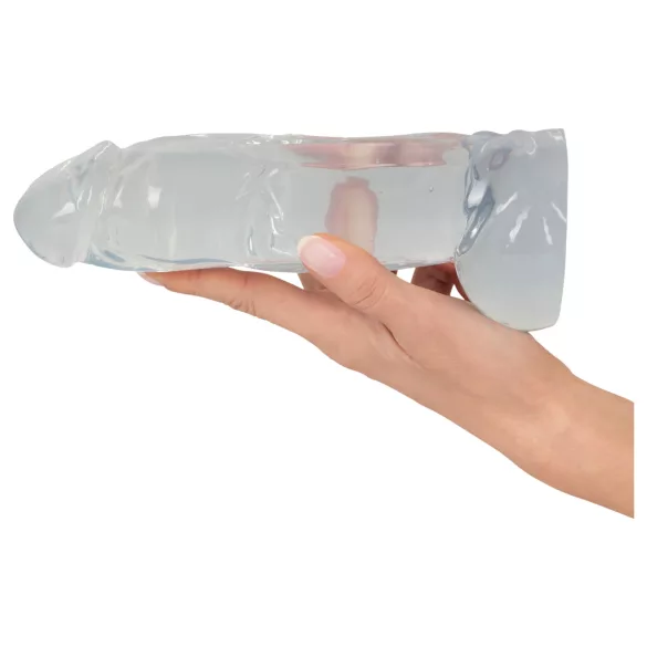 Crystal Clear Big Dong - zselés óriás dildó (21,5 cm)