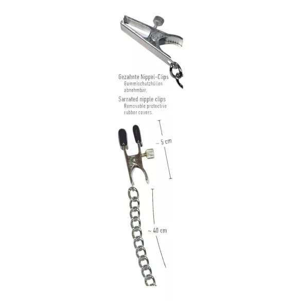 Láncos, állítható csipesz