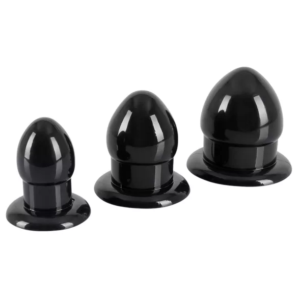You2Toys - Stretching Plug Kit - anál plug szett - 3 db (fekete)