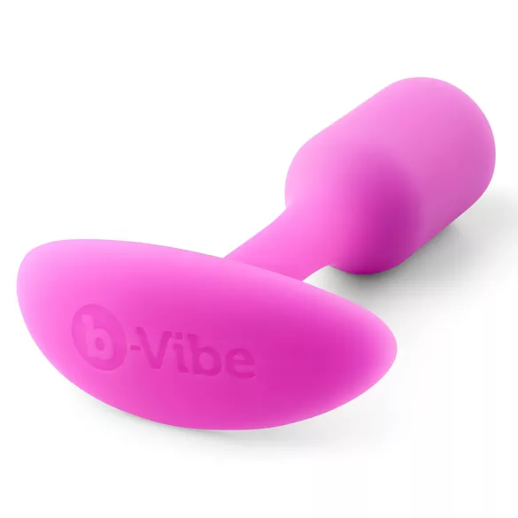 b-Vibe Snug Plug 1 - anál plug belső súllyal (55 g, pink)