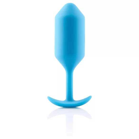 b-Vibe Snug Plug 3 - kék dupla golyós, súlyozott anál plug (180 g)