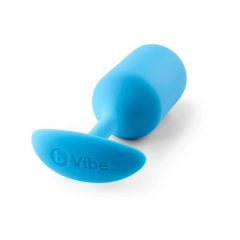   b-vibe Snug Plug 3 - dupla golyós anál dildó (180g) - kék