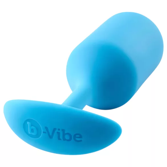 b-Vibe Snug Plug 3 - kék dupla golyós, súlyozott anál plug (180 g)
