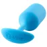 b-Vibe Snug Plug 3 - kék dupla golyós, súlyozott anál plug (180 g)