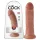 King Cock 8 dildó (20 cm) - sötét natúr