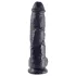 King Cock 10 herés dildó (25 cm) - fekete