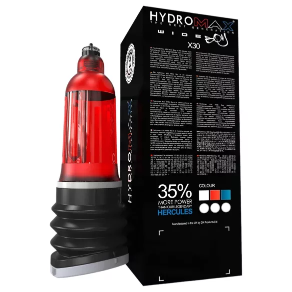 Bathmate Hydromax 7 Wide - Hidropumpa (piros)