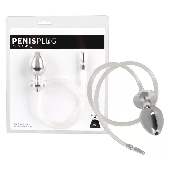 Piss to Ass Plug - üreges anál plug húgycső tágítóval