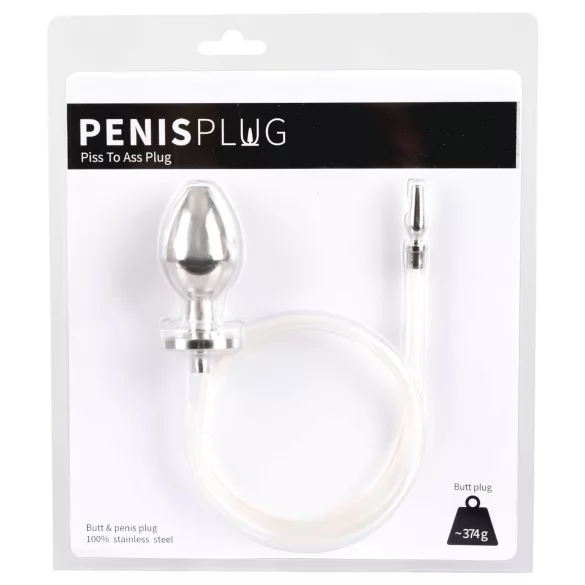 Piss to Ass Plug - üreges anál plug húgycső tágítóval