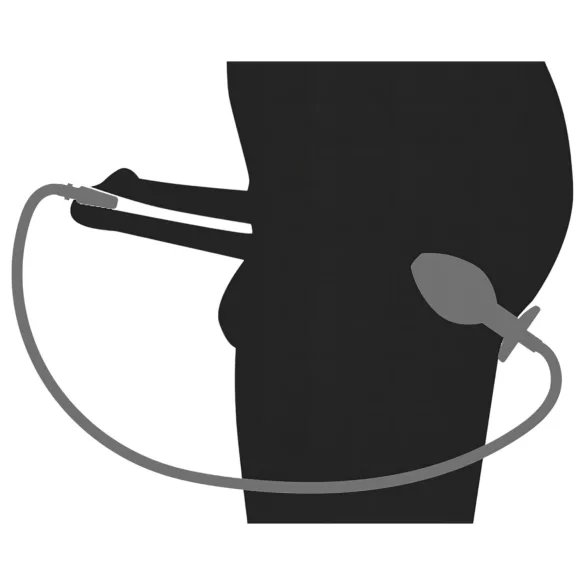 Piss to Ass Plug - üreges anál plug húgycső tágítóval