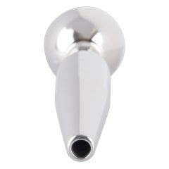   Penisplug Cum-Thru Play - üreges acél húgycsőtágító kúp (0,5-1cm)