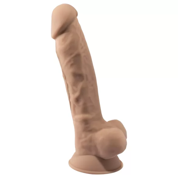Silexd 7 - tapadókorongos dildó - 17,5 cm (testszínű)