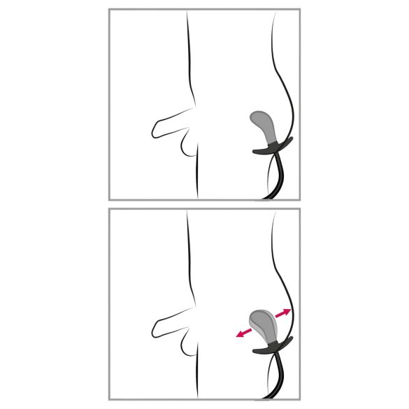 You2Toys - golyós, pumpálható anál plug (fekete)