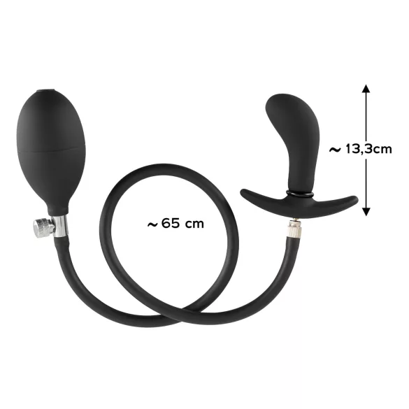 You2Toys - pumpálható anál tágító plug (fekete)