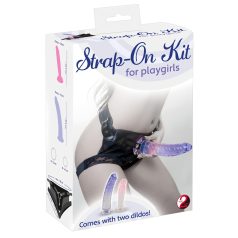   You2Toys - Strap-on Kit - felcsatolható dildó szett (2 dildós)