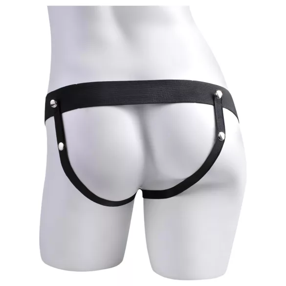Pipedream Fetish Strap-On 9 - felcsatolható, üreges, spriccelő dildó (testszínű)
