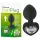 You2Toys Anal Plug - fehér köves anál plug (fekete)