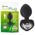 You2Toys Anal Plug - fehér köves anál plug (fekete)