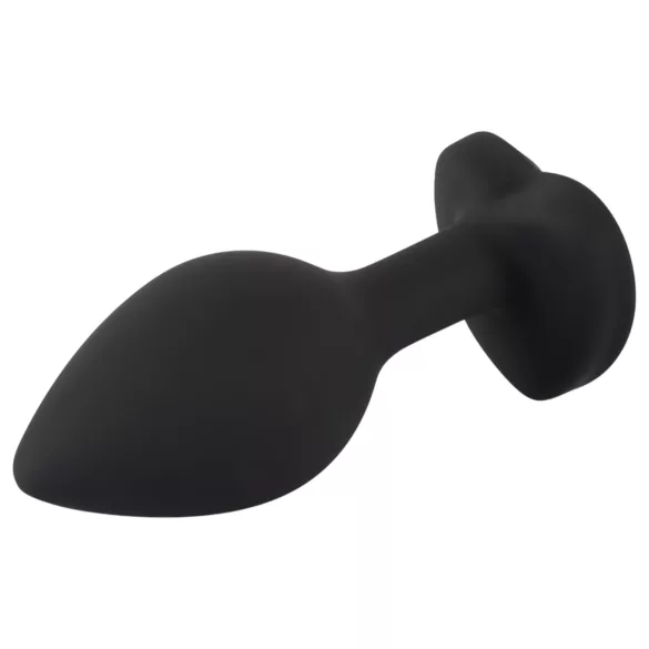 You2Toys Anal Plug - fehér köves anál plug (fekete)
