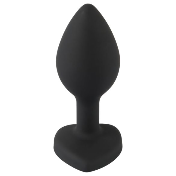 You2Toys Anal Plug - fehér köves anál plug (fekete)