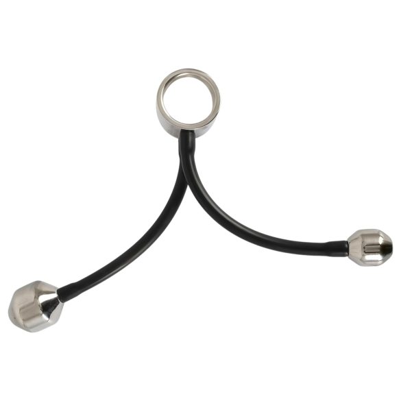 You2Toys Heavy Gear - heregyűrű anál súllyal (fekete)