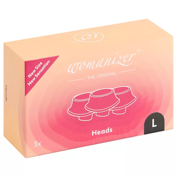 Womanizer L - pótszívóharang szett - fekete (3 db) - nagy