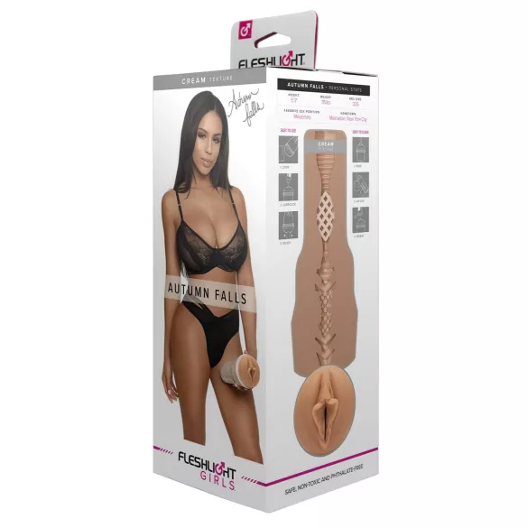 Fleshlight Autumn Falls Cream - élethű vagina (testszínű)