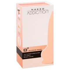 Naked Addiction 8 - tapadótalpas, élethű dildó (20cm)