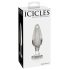 Icicles No. 26 - kúpos, üveg anál plug (átlátszó)