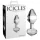 Icicles No. 44 - kúpos, üveg anál plug (átlátszó)