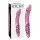 Icicles No. 57 - péniszes kétvégű üveg dildó (pink)