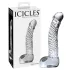 Icicles No. 61 - herés, péniszes üveg dildó (átlátszó)