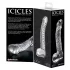 Icicles No. 61 - herés, péniszes üveg dildó (átlátszó)