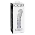 Icicles No. 62 - péniszes üveg dildó (átlátszó)