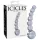 Icicles No. 66 - íves, gömbös, üveg dildó (átlátszó)