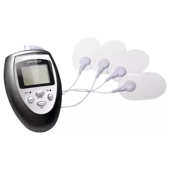 Fetish - elektro bimbó- és csiklóstimulátor (fehér)