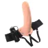Pipedream Fetish Strap-On 8 - felcsatolható üreges vibrátor (testszínű)